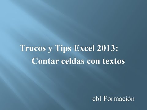 Contar texto en Excel: trucos y consejos