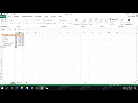 Fórmula Excel para sumar y restar