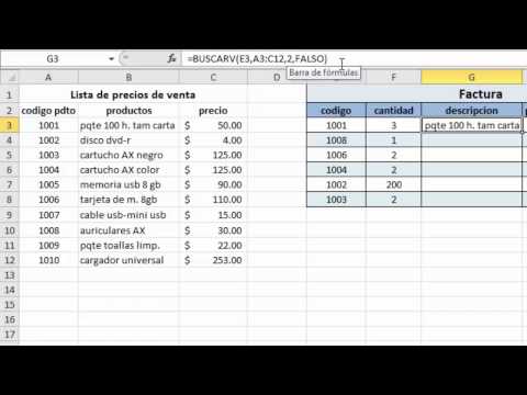 Fórmula BUSCARV en Excel 2010: Aprende cómo usarla