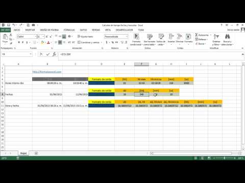 Cómo calcular el tiempo entre dos fechas en Excel